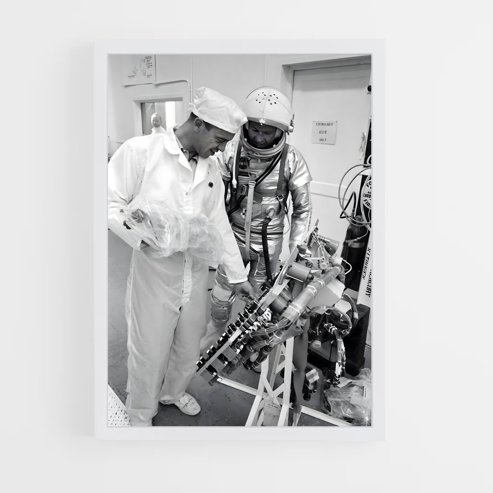 Poster Mission Stellaire – affiche Astronautes (vue 3)